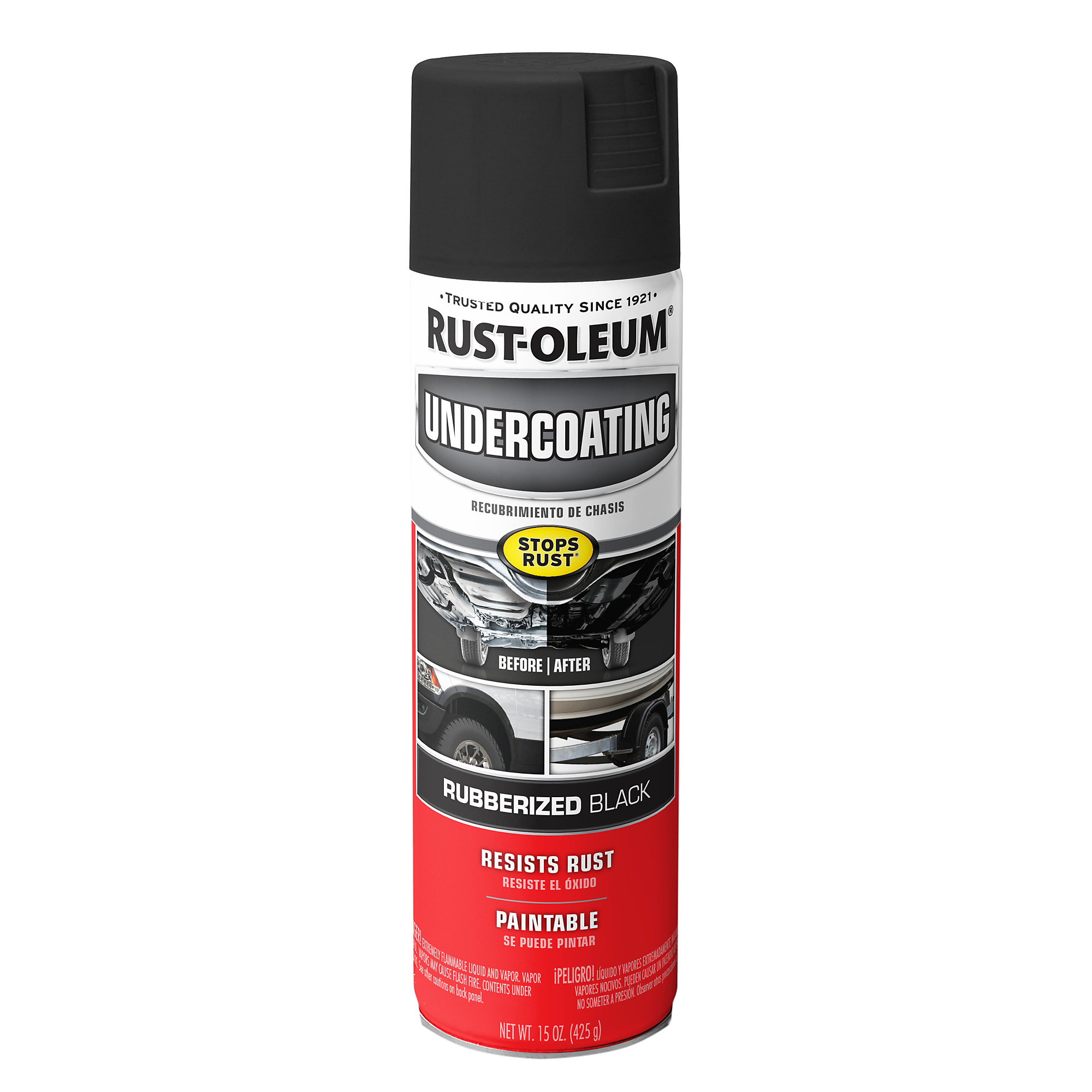 Rust-Oleum Rubberized Undercoating Spray - 15 Oz., Black, 6 Pk, Model# 248657DS